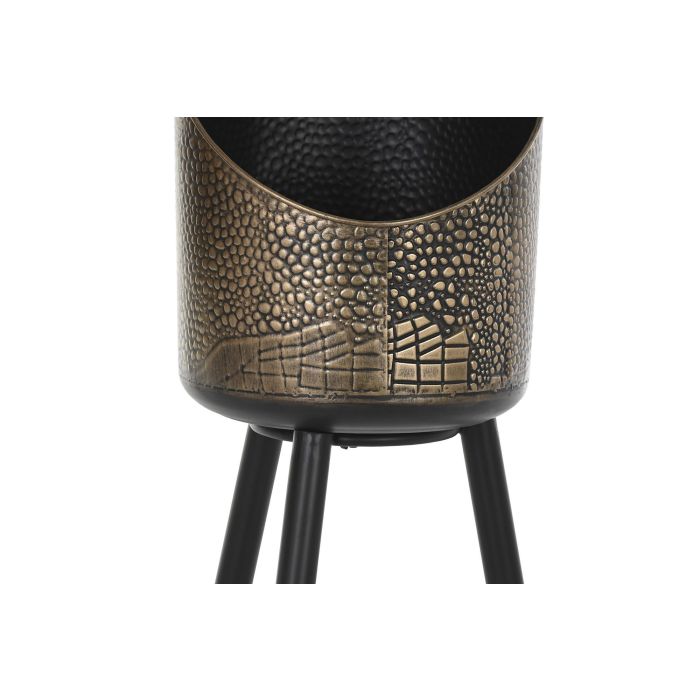 Macetero Vintage DKD Home Decor Cobrizo Negro 26 x 70 x 26 cm Set de 2 2 Macetero Vintage DKD Home Decor Cobrizo Negro 26 x 70 x 26 cm Set de 2 2