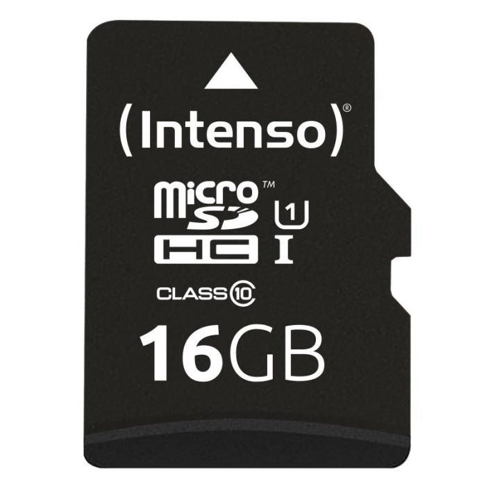 Tarjeta de Memoria Micro SD con Adaptador INTENSO 16 GB 1 Tarjeta de Memoria Micro SD con Adaptador INTENSO 16 GB 1