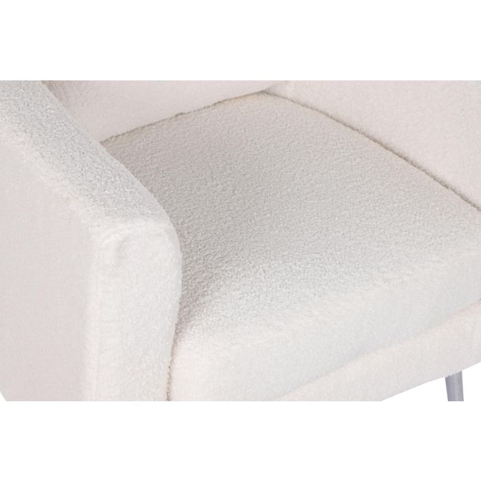 DKD Home Decor Butaca Scandi Blanco Plateado 75 x 95 x 71 cm 1 DKD Home Decor Butaca Scandi Blanco Plateado 75 x 95 x 71 cm 1