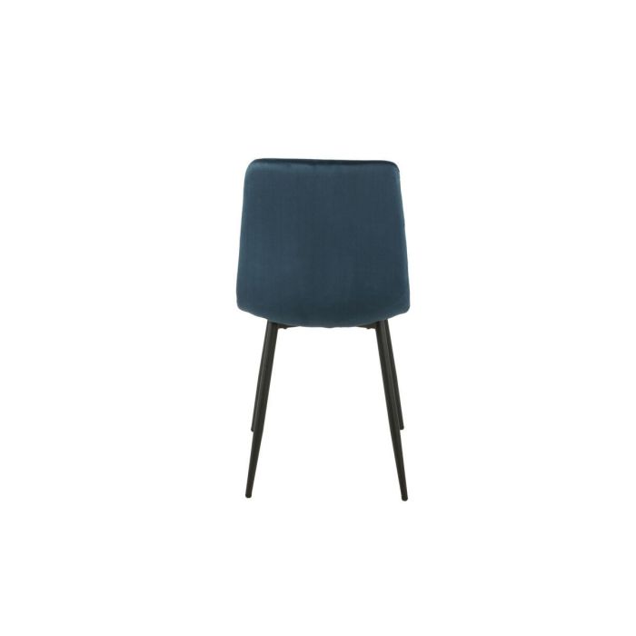 Silla Romimex Azul Terciopelo Metal 45 x 89 x 55 cm 1