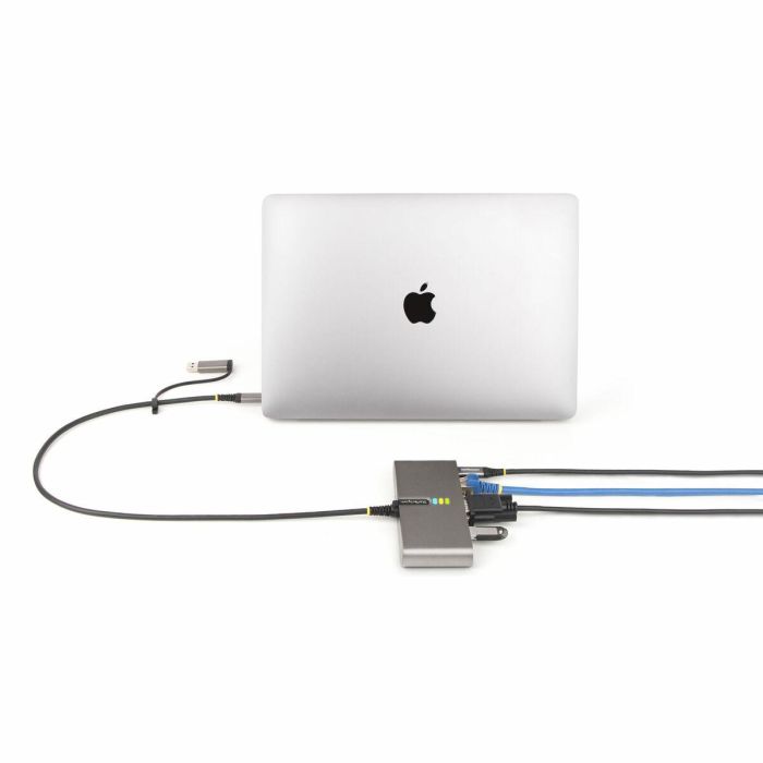 Cable USB Startech 5G2A1SGBB-USB-C-HUB Gris Cable USB Startech 5G2A1SGBB-USB-C-HUB Gris