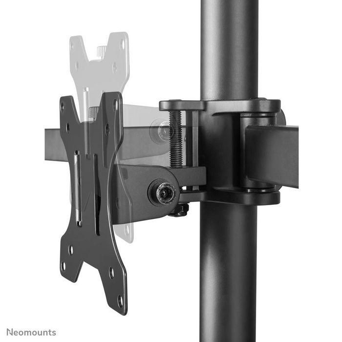 Neomounts Tilt/Turn/Rotate Triple Desk Mount (Clamp) For Three 10-27" Monitor Screens, Height Adjustable - Black 3 Neomounts Tilt/Turn/Rotate Triple Desk Mount (Clamp) For Three 10-27" Monitor Screens, Height Adjustable - Black 3