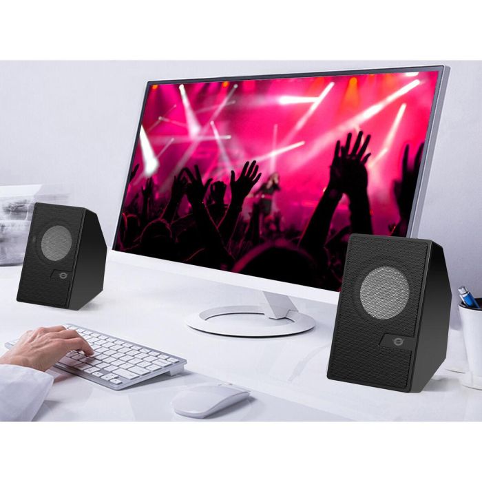 CONCEPTRONIC ALTAVOCES 2.0 6W COLOR NEGRO JACK 3.5" Y BLUETOOTH ALIMENTACION USB 1