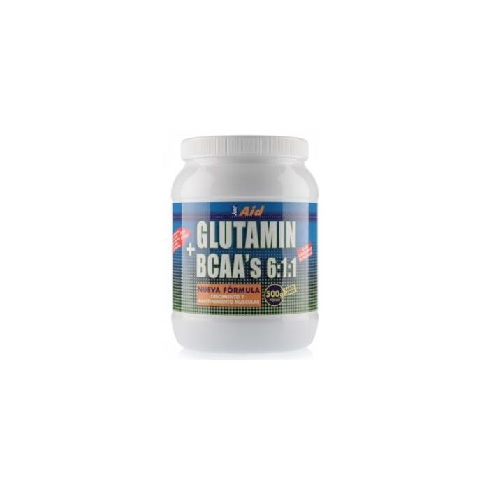 Glutamin + Bcaa Sabor Limon 500Gr.