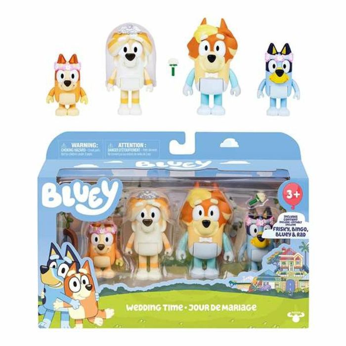 Figura bluey pack de 4 figuras con diferentees temas. 6 cm - modelos surtidos 3 Figura bluey pack de 4 figuras con diferentees temas. 6 cm - modelos surtidos 3