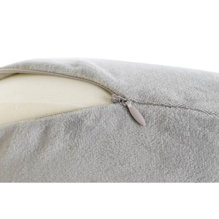 DKD Home Decor Cojin de Viaje Gris Claro y Gris Oscuro de Poliester con Capucha y Boton 10 x 32 x 30 cm (4 Unidades) 4 DKD Home Decor Cojin de Viaje Gris Claro y Gris Oscuro de Poliester con Capucha y Boton 10 x 32 x 30 cm (4 Unidades) 4