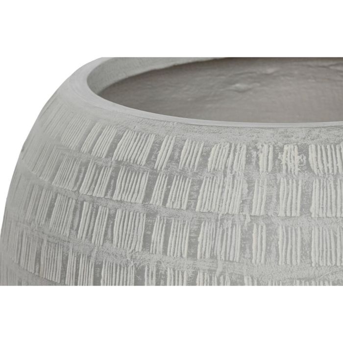Macetero Home ESPRIT Gris Magnesio 55 x 55 x 38 cm (2 Piezas) 2