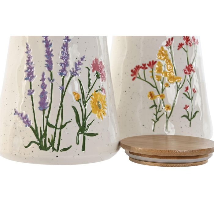 Bote Shabby DKD Home Decor Multicolor 12.6 x 14.7 x 12.6 cm (2 Unidades) 1 Bote Shabby DKD Home Decor Multicolor 12.6 x 14.7 x 12.6 cm (2 Unidades) 1