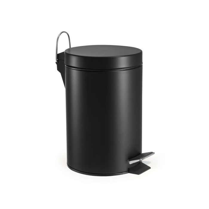 Confortime Cubo Basura Metal con Pedal 3 Litros Negro 4