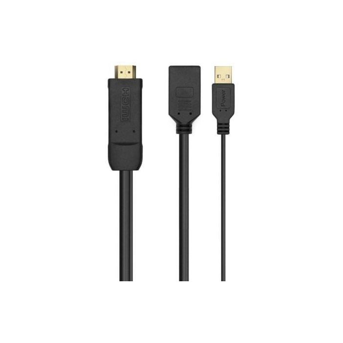 AISENS - CONVERSOR ACTIVO HDMI 2.0 + USB ALIM. A DISPLAYPORT V1.2, HDMI/M-USB/M-DP/H, NEGRO, 10CM AISENS - CONVERSOR ACTIVO HDMI 2.0 + USB ALIM. A DISPLAYPORT V1.2, HDMI/M-USB/M-DP/H, NEGRO, 10CM