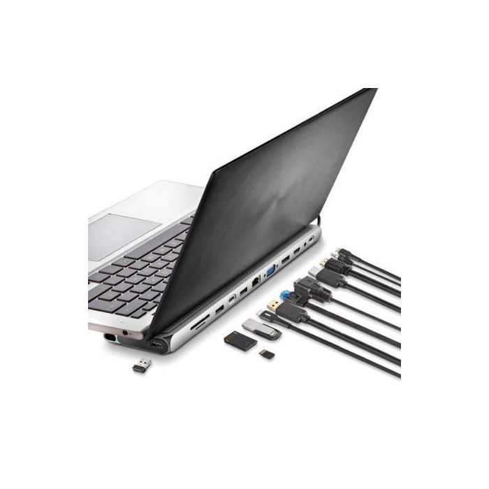 Docking USB Tipo-C NGS WonderDock 12 Pro/ 3xUSB/ 2xHDMI/ 1xVGA/ 1xRJ45/ 1xLector de Tarjetas/ 1xJack 3.5/ 1xUSB Tipo-C PD/ Gris 2 Docking USB Tipo-C NGS WonderDock 12 Pro/ 3xUSB/ 2xHDMI/ 1xVGA/ 1xRJ45/ 1xLector de Tarjetas/ 1xJack 3.5/ 1xUSB Tipo-C PD/ Gris 2