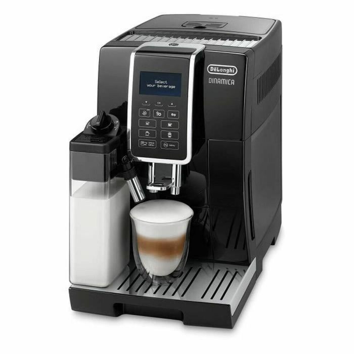 DeLonghi Máquina Espresso Dinamica ECAM 350.55.B Molinillo Integrado Espumador de Leche Negro Acero Inoxidable