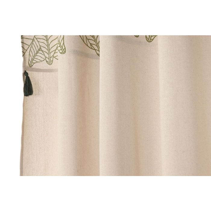 Cortina Cottage DKD Home Decor Natural Verde 260 x 140 cm (2 Unidades) 2 Cortina Cottage DKD Home Decor Natural Verde 260 x 140 cm (2 Unidades) 2