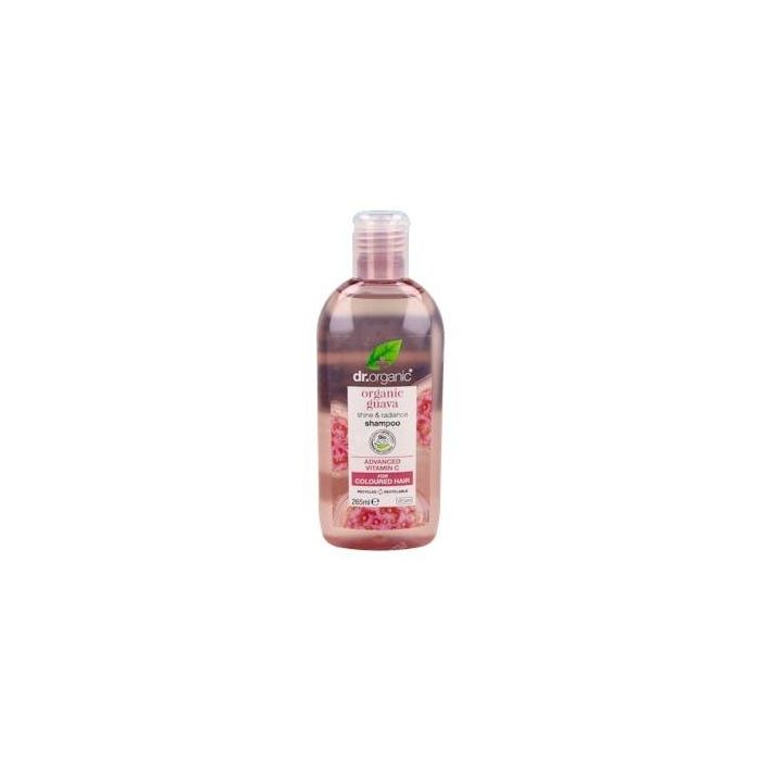 DR. ORGANIC Champú Guayaba Orgánica para Cabello Teñido 265ml - Sin Sulfato, Voluminizador y Brillo con Aloe Vera
