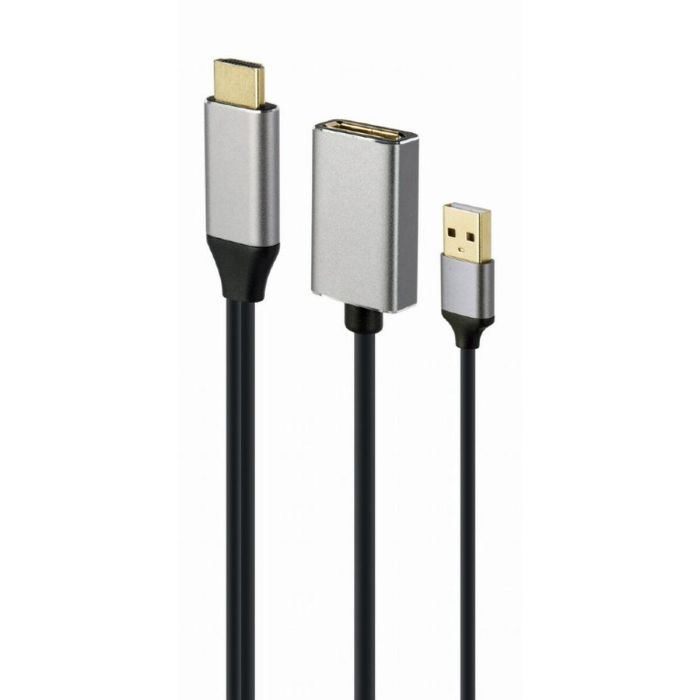 Gembird A-HDMIM-DPF-02 adaptador de cable de vídeo 0,1 m HDMI tipo A (Estándar) DisplayPort Negro 1 Gembird A-HDMIM-DPF-02 adaptador de cable de vídeo 0,1 m HDMI tipo A (Estándar) DisplayPort Negro 1