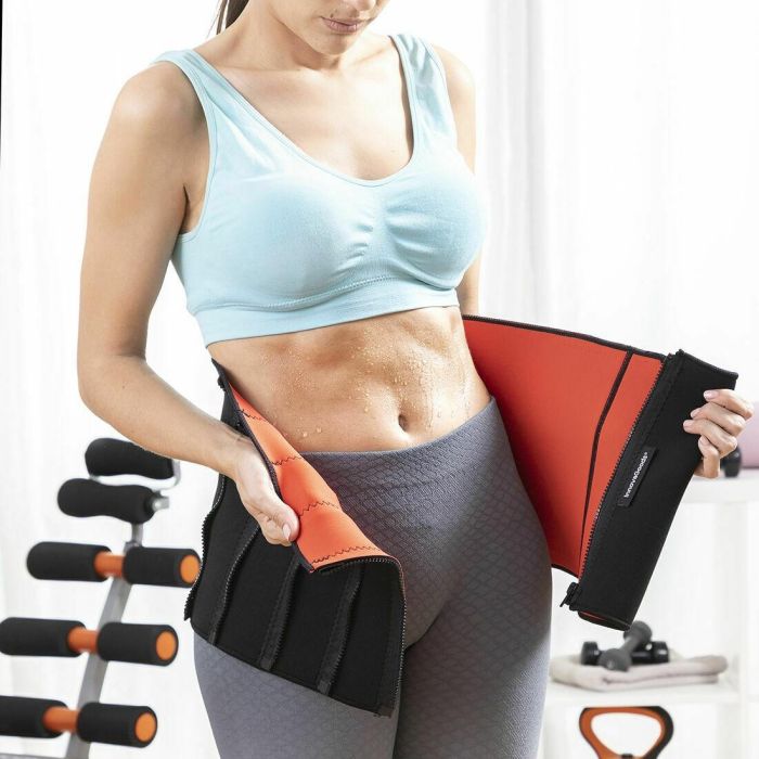 Pack Aro de Fitness Desmontable Recubierto de Espuma y Faja Deportiva Adelgazante con Efecto Sauna InnovaGoods 19