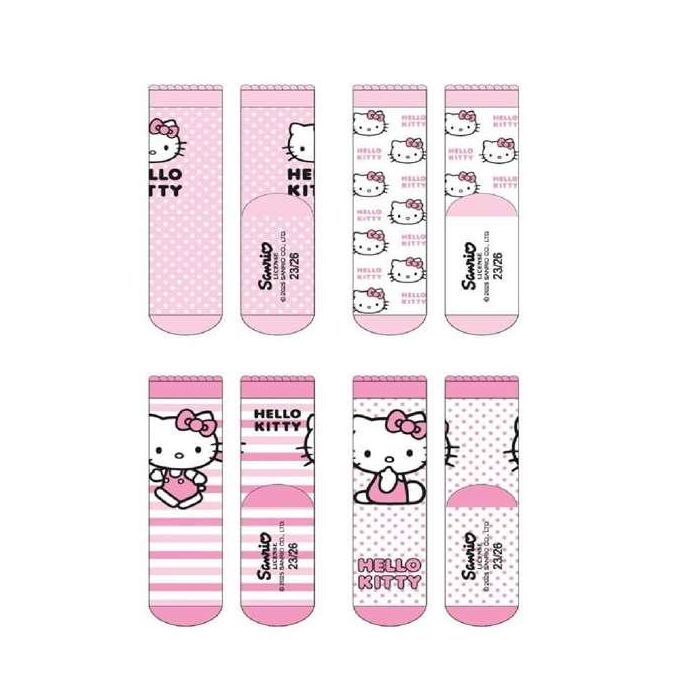 Pack calcetines 4 piezas hello kitty t.31/34 0 Pack calcetines 4 piezas hello kitty t.31/34 0