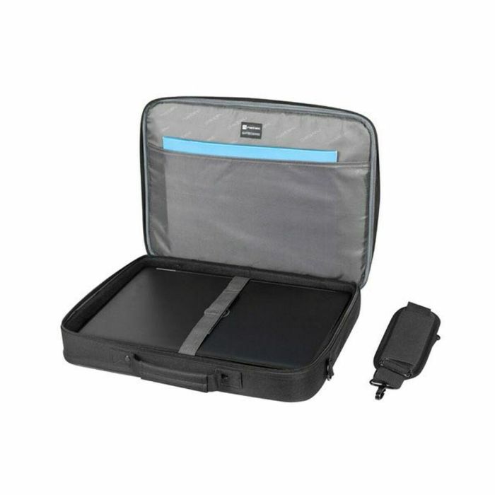 NATEC Boxer Lite Maletín Negro para Portátil 15.6 pulgadas, con 2 Compartimentos, Asa y Bandolera 1 NATEC Boxer Lite Maletín Negro para Portátil 15.6 pulgadas, con 2 Compartimentos, Asa y Bandolera 1