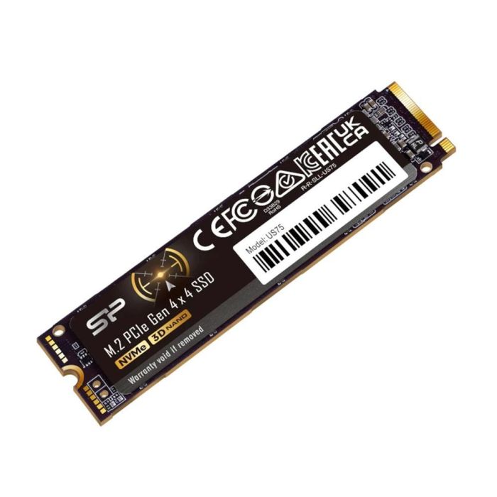 Silicon Power SP02KGBP44US7505 Disco Duro Interno SSD 2TB NVMe PCIe Gen4x4 hasta 7000MB/s Lectura M.2 2280 2