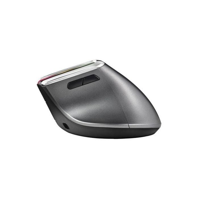 NGS Evo Karma Ratón Vertical Inalámbrico Ergonómico Recargable Multidispositivo Silencioso Luces LED 3200 DPI 5 Botones Diestros 3