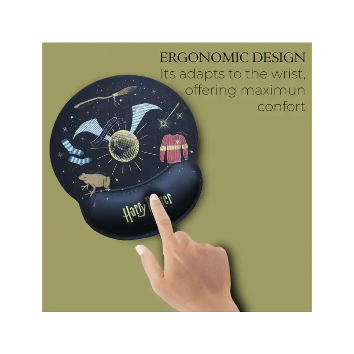 Wondee Alfombrilla de Ratón Harry Potter Ergonómica de Gel 250x230 mm 4