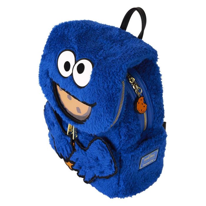 Mochila peluche + monedero Cookie Monster Barrio Sesamo Loungefly 5