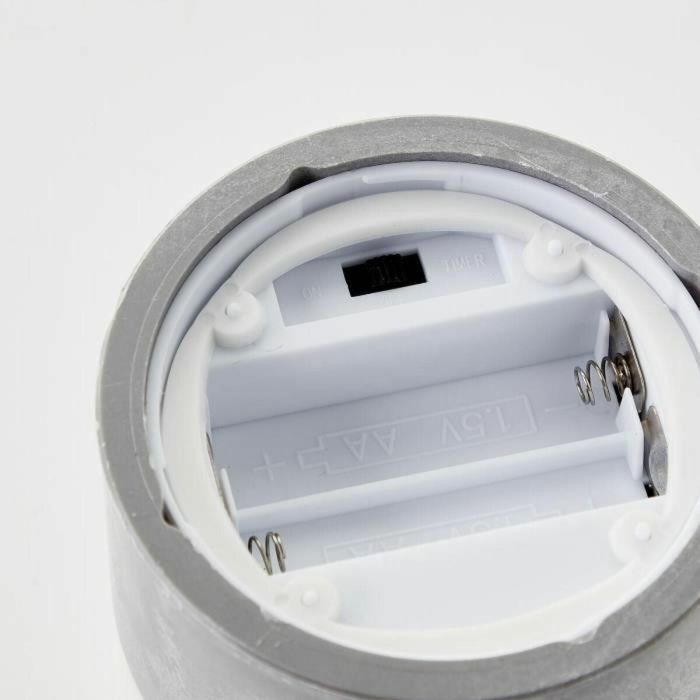 Lote 3 lámparas de mesa LED BRILLIANT CANDLE - 2500K - Plástico y vidrio - Vidrio gris y ahumado 3 Lote 3 lámparas de mesa LED BRILLIANT CANDLE - 2500K - Plástico y vidrio - Vidrio gris y ahumado 3