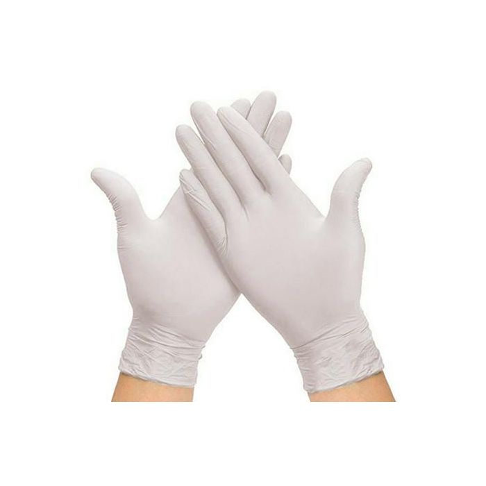 Guantes de Látex con Polvo Desechables Ambidiestros Blancos Talla XL 100 Unidades