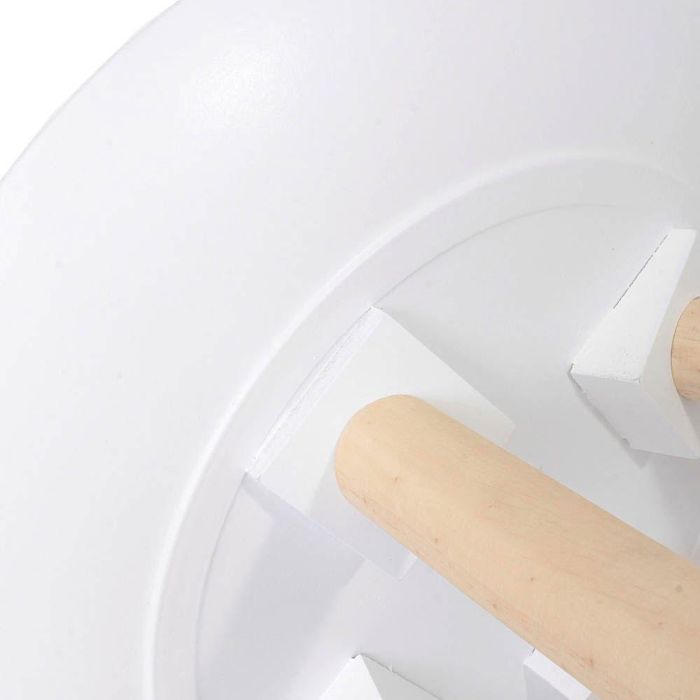 Home Deco Factory Juego de 2 Mesas Nido Mirage con Relieve Blancas MDF Pino 49.5 cm 6