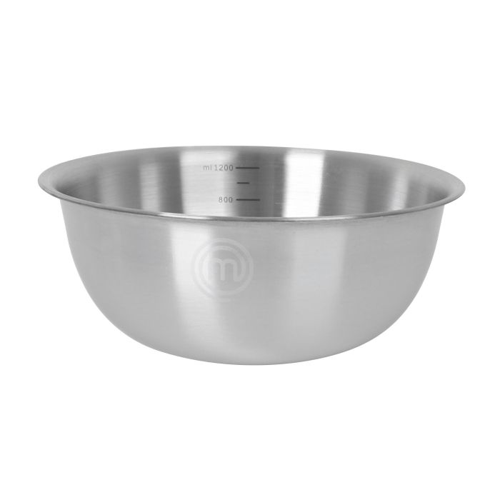 Bol de acero inoxidable 19x7.5 cm 1.2L Masterchef (24 Unidades) 2 Bol de acero inoxidable 19x7.5 cm 1.2L Masterchef (24 Unidades) 2