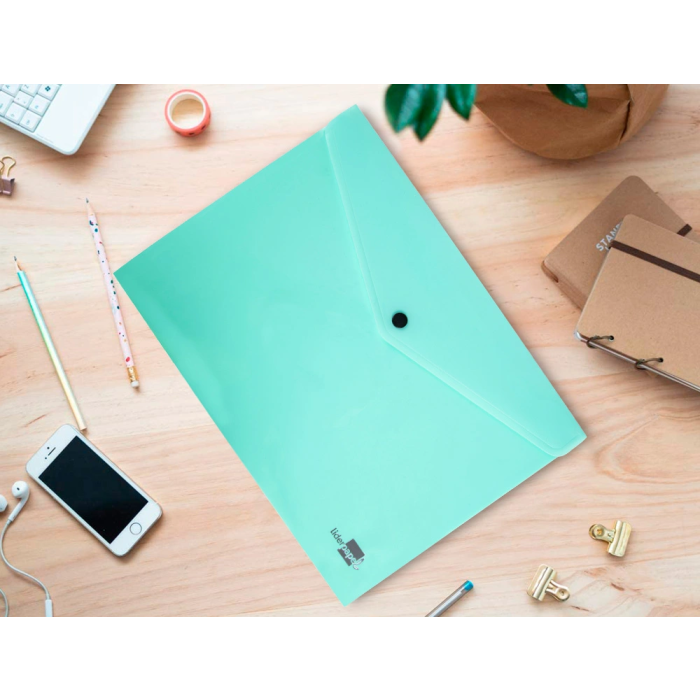 Liderpapel Carpeta Dossier con Broche de Polipropileno, Verde Manzana Opaco, Capacidad 50 Hojas, Din A4 6 Liderpapel Carpeta Dossier con Broche de Polipropileno, Verde Manzana Opaco, Capacidad 50 Hojas, Din A4 6