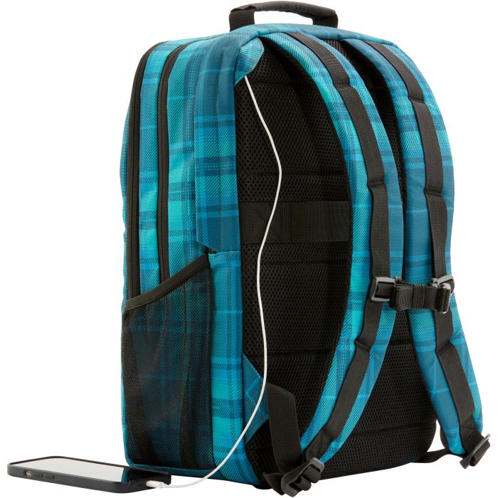 HP Mochila Campus XL Tartan plaid para Portátil 16.1" - Diseño a Cuadros - Poliéster/Poliespuma - Azul 4 HP Mochila Campus XL Tartan plaid para Portátil 16.1" - Diseño a Cuadros - Poliéster/Poliespuma - Azul 4