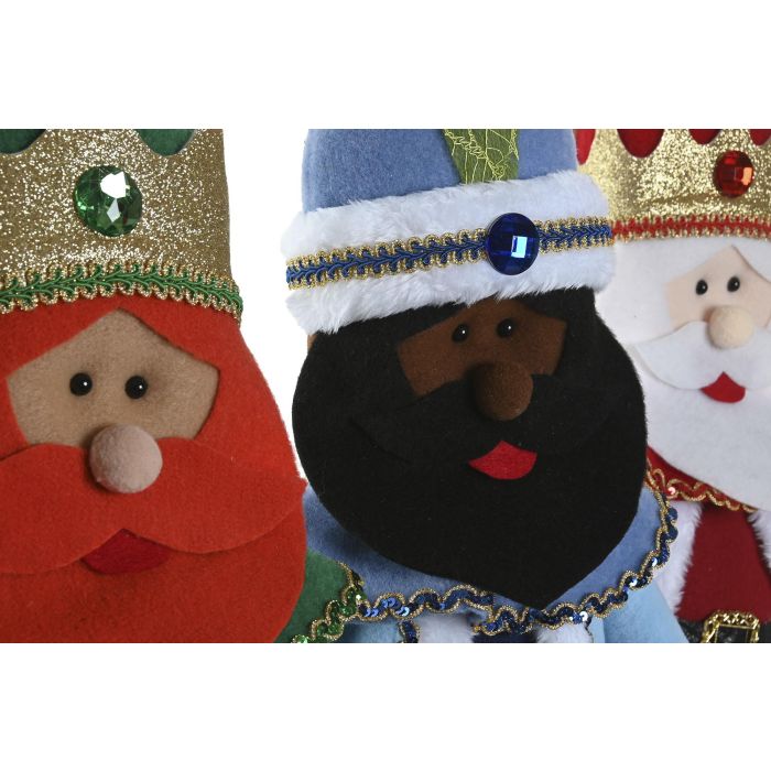 DKD Home Decor Figura Navidad Reyes Magos Tradicional Multicolor 30 x 71 x 15 cm (6 Unidades) 1