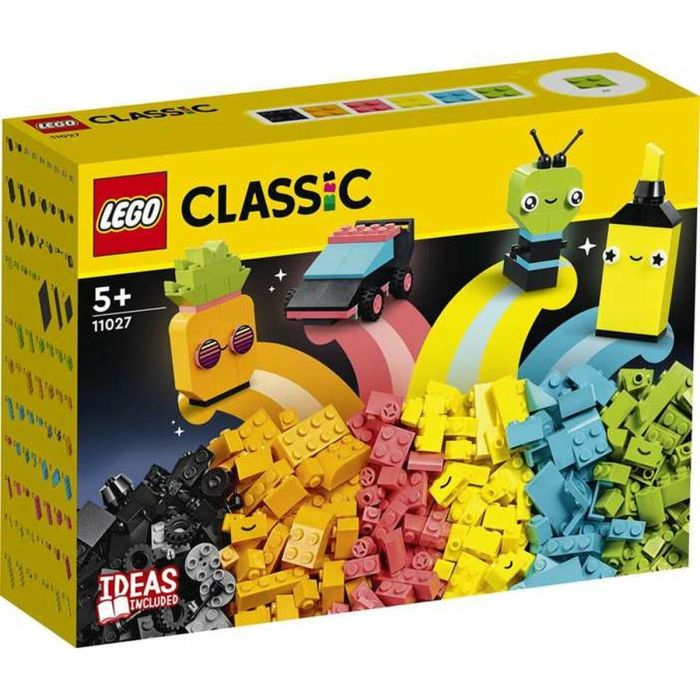 Juego de construccion diversión creativa neón lego classic