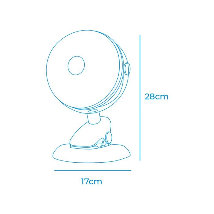 Edm Ventilador Recargable con Pinza y Base, 3 Velocidades, Cable USB Incluido, ø 17 x 18 x 28 cm 2 Edm Ventilador Recargable con Pinza y Base, 3 Velocidades, Cable USB Incluido, ø 17 x 18 x 28 cm 2