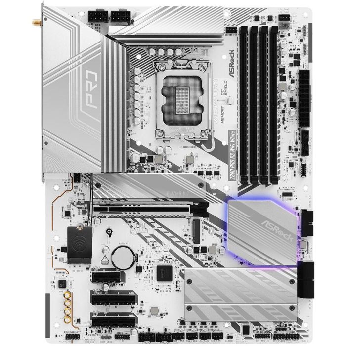 ASRock Placa Base Z890 Pro RS WiFi White ATX Intel Z890 LGA 1851 DDR5 Wi-Fi 6E Bluetooth 5.3 2 ASRock Placa Base Z890 Pro RS WiFi White ATX Intel Z890 LGA 1851 DDR5 Wi-Fi 6E Bluetooth 5.3 2