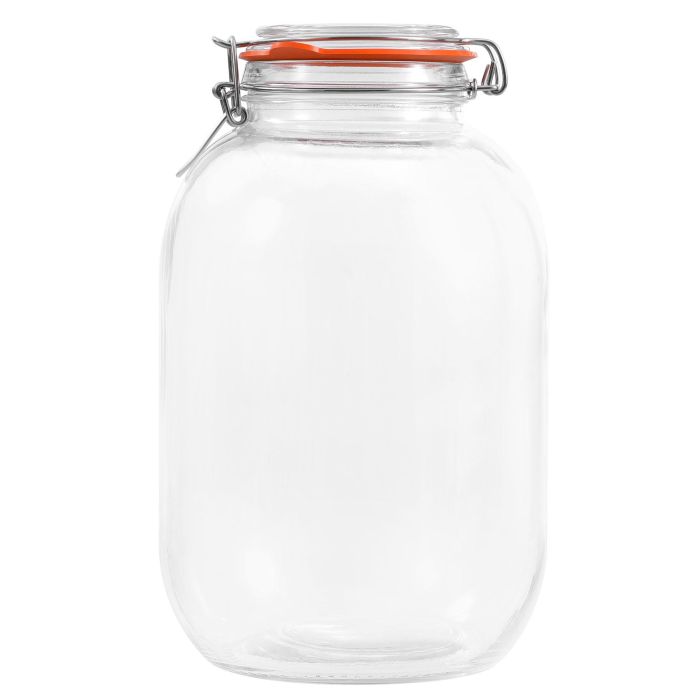 Tarro Hermético de Vidrio Clip 4200 ml - La Mediterranea (4 Unidades) 12 Tarro Hermético de Vidrio Clip 4200 ml - La Mediterranea (4 Unidades) 12
