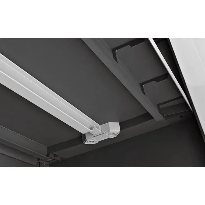 Keter TITAN Armario Bajo de Almacenaje Exterior 44 x 80 x 100 cm, Color Gris - AUC8013183033323