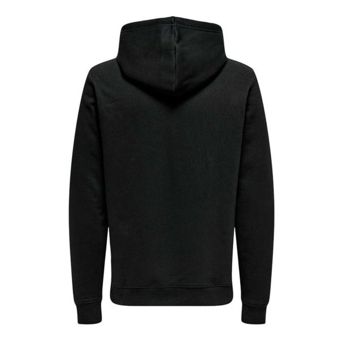 Sudadera con Capucha Hombre Only & Sons Onsdawson Reg Hoodie Vd Negro 3