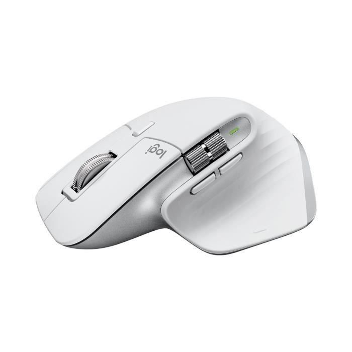 Logitech - Ratón inalámbrico - Rendimiento MX Master 3S, Ergonómico - Gris pálido