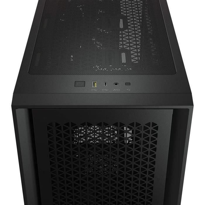 Caja para PC CORSAIR 4000D Airflow - Torre media - Vidrio templado - Negro (CC9011200WW) 4 Caja para PC CORSAIR 4000D Airflow - Torre media - Vidrio templado - Negro (CC9011200WW) 4