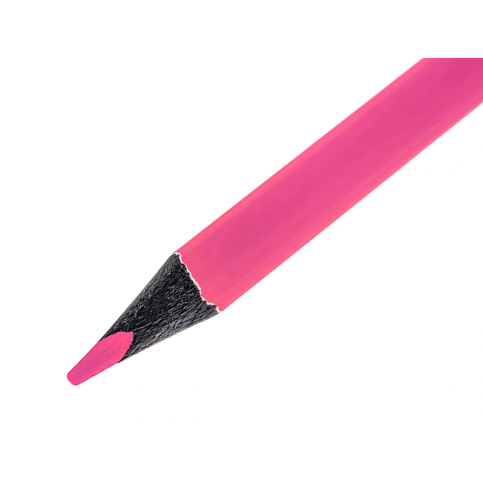 Liderpapel Lápices Fluorescente Jumbo Neón Rosa Forma Triangular Mina Extra Resistente 2