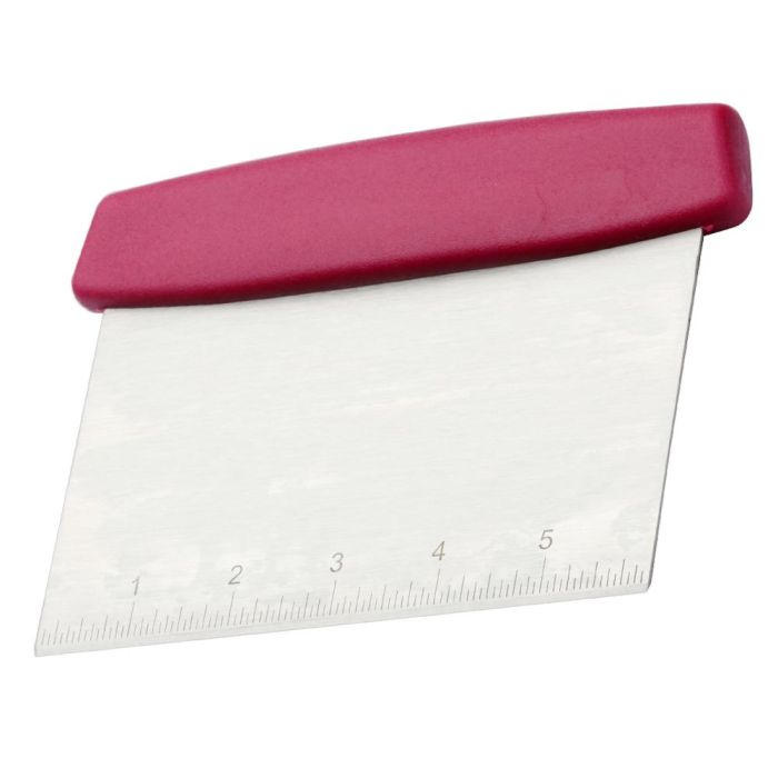 Lily Cook Rasqueta Cortador de Masa con Lámina de Acero Inoxidable y Divisiones Numéricas, 17x12 cm 1