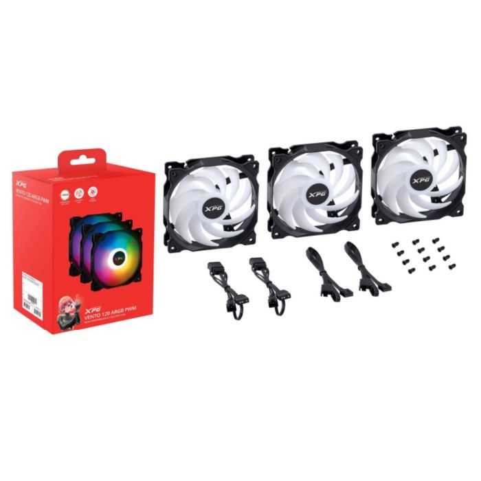 Ventilador de Caja XPG VENTO 120 ARGB PWM Ø 12 cm (3 Unidades)