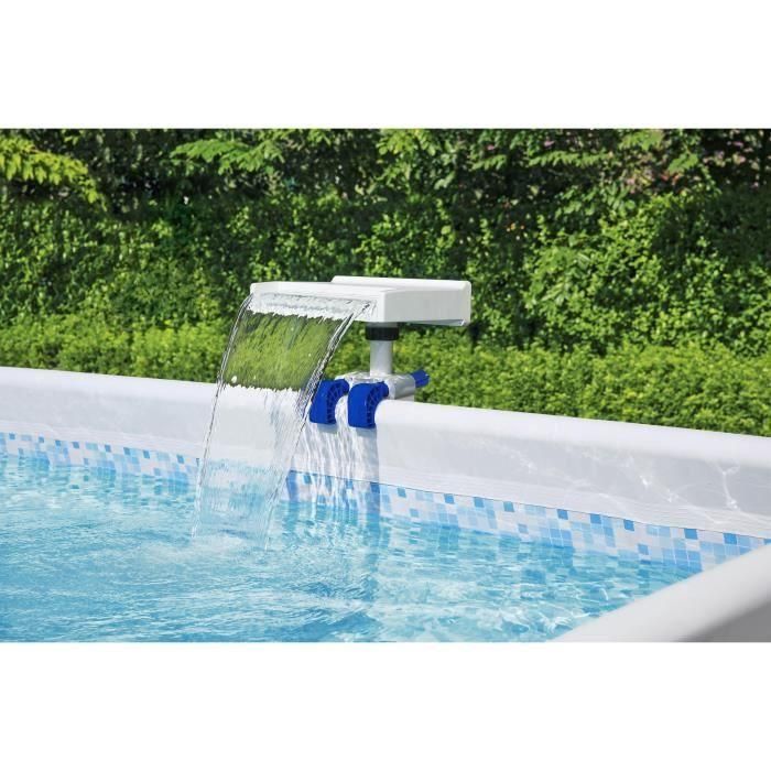 Bestway BES6941607347010 Fuente Cascada para Piscinas Elevadas con Iluminación LED 1