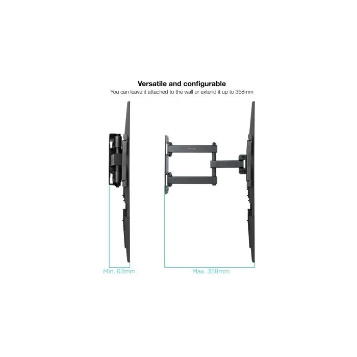 TOOQ SOPORTE PARED PANTALLAS 37-70" GIRA/INCLI NEGRO 3 TOOQ SOPORTE PARED PANTALLAS 37-70" GIRA/INCLI NEGRO 3