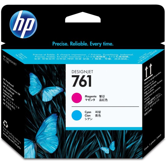 HP Designjet T7100 Cabezal Cian/Magenta nº761 0 HP Designjet T7100 Cabezal Cian/Magenta nº761 0