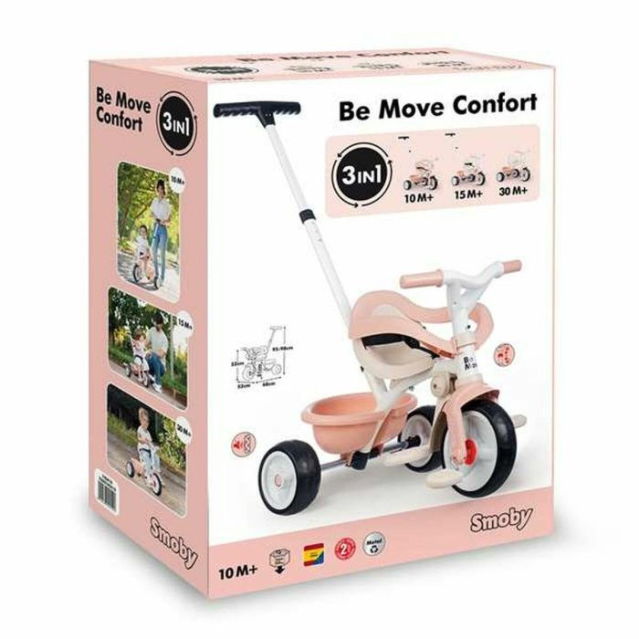 Smoby Triciclo Be Move Confort Rosa para niños y niñas a partir de 1 año 11 Smoby Triciclo Be Move Confort Rosa para niños y niñas a partir de 1 año 11