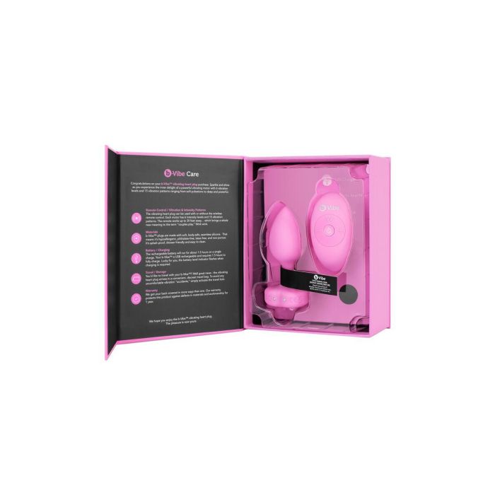 Vibrador B-Vibe Heart Rosa 3