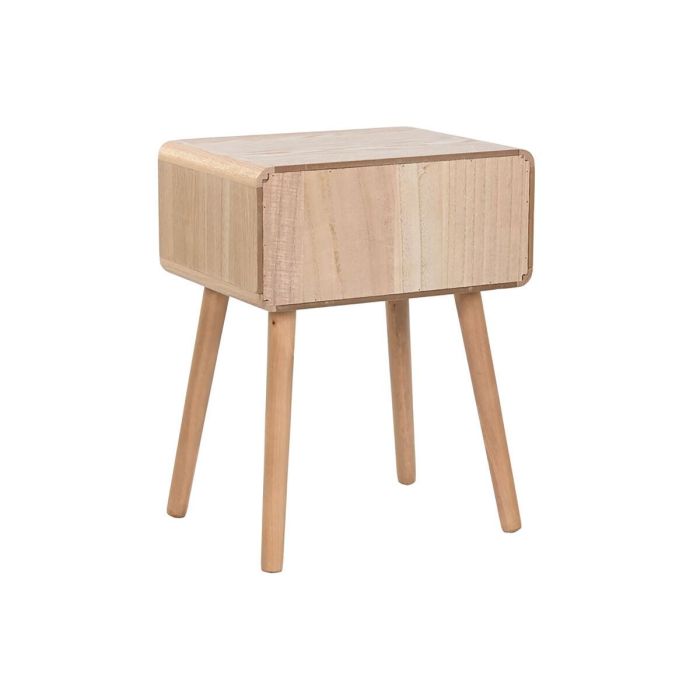 DKD Home Decor Mesita de Noche Scandi de Pino y MDF Natural 32 x 52 x 40 cm con 1 Cajón 5 DKD Home Decor Mesita de Noche Scandi de Pino y MDF Natural 32 x 52 x 40 cm con 1 Cajón 5